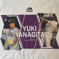 福岡ソフトバンクホークス 柳田悠岐 Tシャツ XL ブラック Majestic