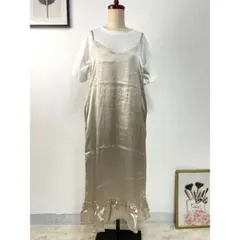 little lily ベージュ Tシャツセット キャミソールワンピース 春 夏のサムネイル