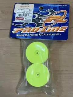 新品　京商　ミニインファーノ　2687-02 イエロー ホイール 2個