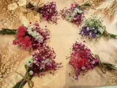 ドライフラワー ミニ花束6束セット