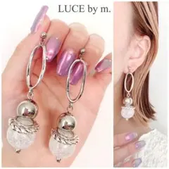 952 銀球 圓圈 透明氣泡 復古風耳環