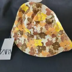 ZARA 花柄 バケットハット 新品のサムネイル