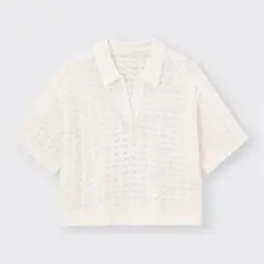 GU透かし編みスキッパーポロセーターのサムネイル