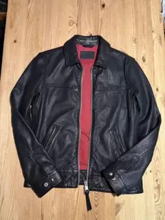 シープスキン　襟付き　シングルライダース　イングランド　ロンジャン　uk シド