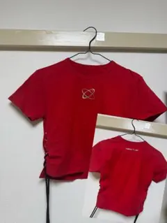 TREASURE NEW WAV レッド Tシャツ サイドレースアップ