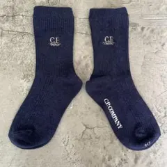 C.P. COMPANY キッズ ソックス ネイビー　16〜18センチ