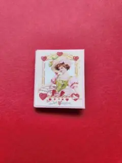 *⃝̣◌⑅⃝◍♡ミニチュア絵本・バレンタイン (ピンク⑩-1)◌*⃝̥◍♡