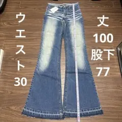 tbyttt ブーツカットデニム 青