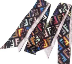 FENDI ラッピー スカーフ マルチカラー　バラ可 FENDI ラッピー スカーフ マルチカラー バラ可 - メルカリ