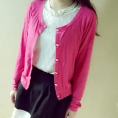 イング カーディガンピンク