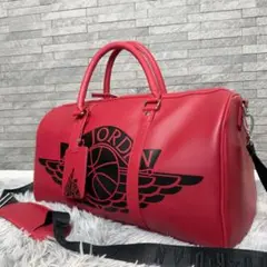 極希少品】AIR JORDAN ボストンバッグ レッド 海外限定品 2way - メルカリ