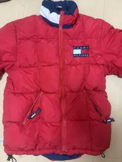 赤 ダウンジャケット