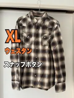 【美品】大きなサイズXL ウエスタンシャツFlash Report アメカジ
