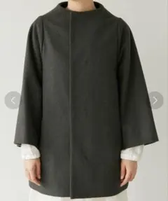 ■ニトカ nitca 　ウール混ボトルネックコート　Fジャケット毛混アウターレディース0919【91I91】 2025年最新ニトカ ロングコートの人気アイテム - メルカリ