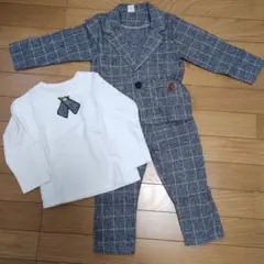 フォーマルセット チェック柄ジャケット・パンツ・シャツ