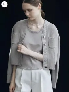 L'AUBEBLANC(ローブブラン) Basket Knit Cardiganのサムネイル