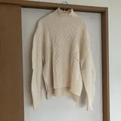 ⭐︎セール⭐︎ アーバンリサーチ　アイボリー ケーブルニット セーター Fサイズ