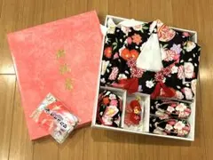 七五三 3歳 女の子 セット 着物 被布 肌襦袢 草履 巾着 髪飾り セット