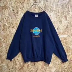 【90s USA製】ハードロックカフェ 【アトランタ】ラッセル製オーバーサイズのサムネイル
