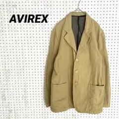 AVIREX アヴィレックス テーラードジャケット ベージュ（XL）ミリタリー風