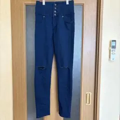 BROWNY ブラウニー ダメージ ハイウエスト デニム サイズL