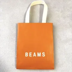 BEAMS ショップ袋 ショッパー 紙袋　オレンジ　小型のサムネイル