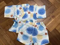 ミキハウス　甚平　ベビー　花火　80cm 美品