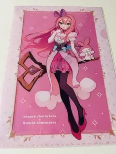 新品　ピアプロキャラクターズ×サンリオキャラクターズ　クリアファイル　巡音ルカ