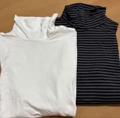 美品 ユニクロ 極暖ヒートテック タートルネックT　XL レディース ハイネック