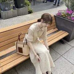 【Eaphi】美品　one shoulder jumper skirt