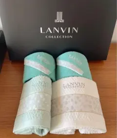LANVIN 4枚セット フェイスタオル ウォッシュ ハンド タオルセット