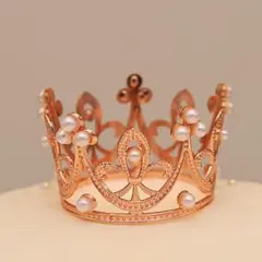 【割引対象】新品　ミニティアラ　ピンクゴールド　小物　ぬいぐるみ　フィギュア