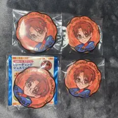 赤根葵　ジュエリー缶バッジ　まとめ売り　地縛少年花子くん 地縛少年 花子くん 缶バッジ 赤根 葵 蒼井 茜 トレーディング
