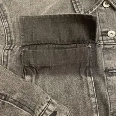 Helmグレー クロップドデニムジャケット M