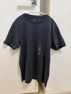 UNIQLO スーピマコットン クルーネックTシャツ ネイビー M