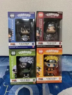 NARUTO 疾風伝 ナルト ゆらゆらヘッド フィギュア　4種セット