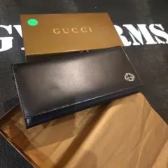 GUCCI 長財布 ブラック インターロッキングG