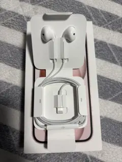 新品未使用 Apple iphone 純正　有線イヤホン　ライトニングケーブル