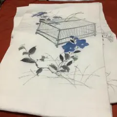 麻 暖簾 菖蒲 墨彩画 - メルカリ