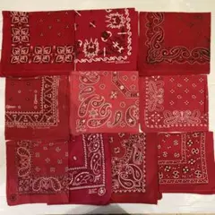 60s〜90s まとめ売り 10枚 vintage ビンテージ バンダナ USA