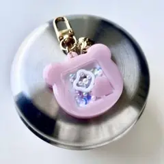くまちゃん名札のシェイカーキーホルダー