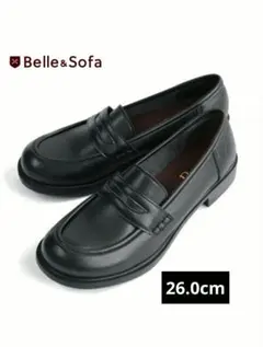 Belle&Sofa ブラック ローファー
