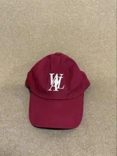 WOOALONG ウアロン シグネチャー ロゴ ベースボール キャップ 赤のサムネイル