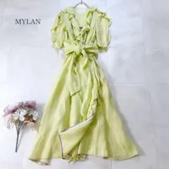 神崎恵さん着*美品*MYLAN *エンブロイダリー刺繍カフタンドレス