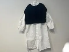 GLOBAL WORKニットベストセットワンピース　110