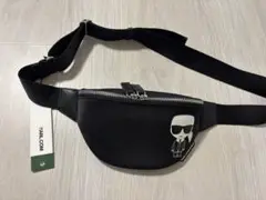 お買い得KARL LAGERFELD ボディバッグ レザー ブラック ほぼ未使用 240430-005.jpg