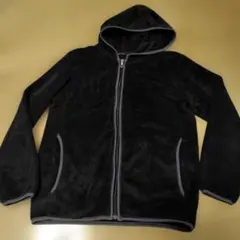 ユニクロ　長袖フリースジャケット　Mサイズ ブラック