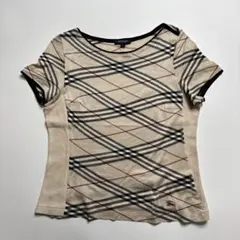 【美品】BURBERRY LONDON ノバチェック 斜め柄 カットソー 4のサムネイル