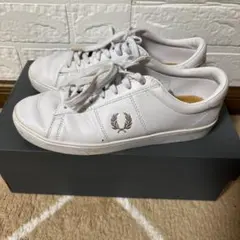 Fred Perry ホワイトレザー スニーカー 24.0～24.5cm