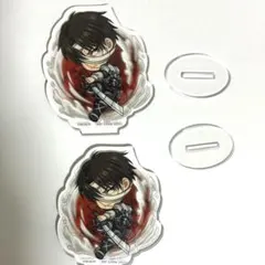 進撃の巨人　一番くじ　デフォルメ　アクスタ リヴァイ ２点セット